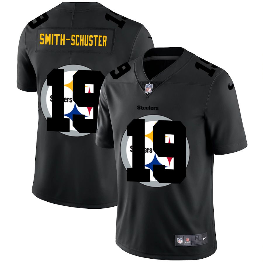 Men Pittsburgh Steelers 19 Smith-schuster Black shadow Nike NFL Jersey